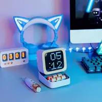 Divoom - DitooMic- 8 Bit Pixel Art Speaker - Bluetooth - Karaoke & Voice Morphing - Blue – Bild 3