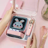 Divoom - DitooMic- Altoparlante Pixel Art a 8 bit - Bluetooth - Karaoke e Voice Morphing - Rosa – Bild 6