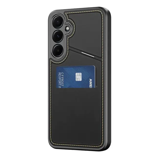 Dux Ducis - A15 5G/4G - Rafi II Hülle mit Kickstand & Kartenfächern, Schwarz