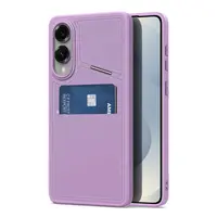 Dux Ducis - Galaxy S25 Edge - Custodia magnetica Rafi II con supporto e scomparti per carte, viola – Bild 4