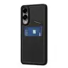 Dux Ducis - Galaxy S25 Edge - Rafi II Magnetische Hülle mit Kickstand & Kartenfächern, Schwarz