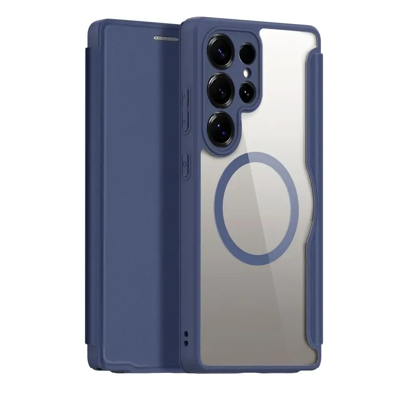 Dux Ducis - Galaxy S25U - Housse Skin X Pro Series avec MagSafe, bleu