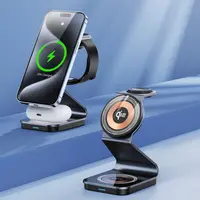 DUZZONA - Caricabatterie wireless magnetico W21 Qi2 3-in-1, nero – Bild 8