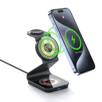 DUZZONA - W21 Qi2 Chargeur magnétique sans fil 3 en 1, noir – Bild 3