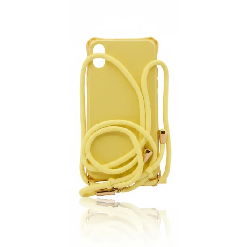 Fashion case Halskette gelb zum umhängen iPhone X/XS