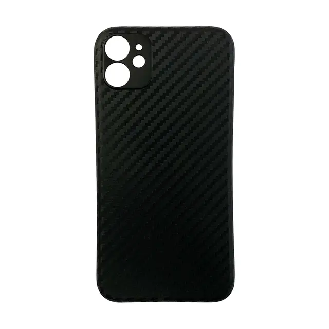 Galaxy A13 5G - Étui robuste en TPU avec aspect carbone, noir