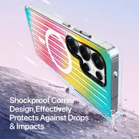 Galaxy S25 Ultra - DUX Zest Series Flip Case, Gradient Rainbow – Bild 6