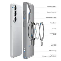 Galaxy S26 Plus - Dux Ducis Yind Series mit Magsafe und Standfunktion, Grau – Bild 4