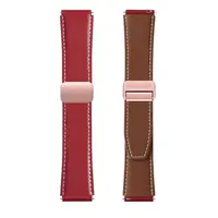 Galaxy Watch - DUX Gadget Series Armband aus echtem Leder (22mm), YA Version Rot – Bild 3