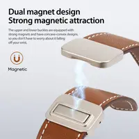 Galaxy Watch - DUX Gadget Series bracelet en cuir véritable (20mm), version YA, brun – Bild 9