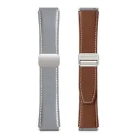 Galaxy Watch - DUX Gadget Series Bracelet en cuir véritable (20mm), version YA Gris – Bild 3