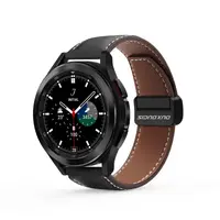 Galaxy Watch - DUX Gadget Series bracelet en cuir véritable (20mm), version YA, noir – Bild 1
