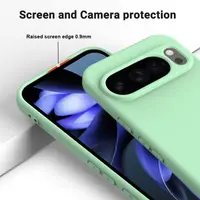 Google Pixel 10 / 10 Pro - Custodia protettiva in silicone, verde – Bild 6