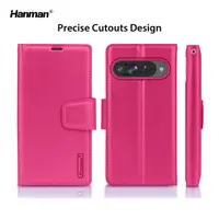 Google Pixel 10 / 10 Pro - Hanman Mill Flip Case avec 3 emplacements pour cartes, Rose – Bild 2