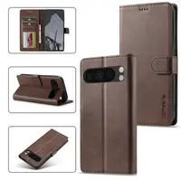 Google Pixel 10 / 10 Pro - LC.IMEEKE Wallet Etui mit 3 Kartenfächern & Magnetverschluss, Braun – Bild 2
