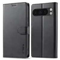 Google Pixel 10/10 Pro - LC.IMEEKE Wallet Etui mit 3 Kartenfächern & Magnetverschluss, schwarz – Bild 1
