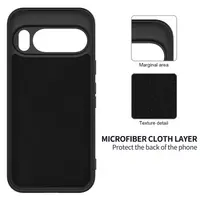 Google Pixel 10 / 10 Pro - Silicone protective case, black – Bild 2