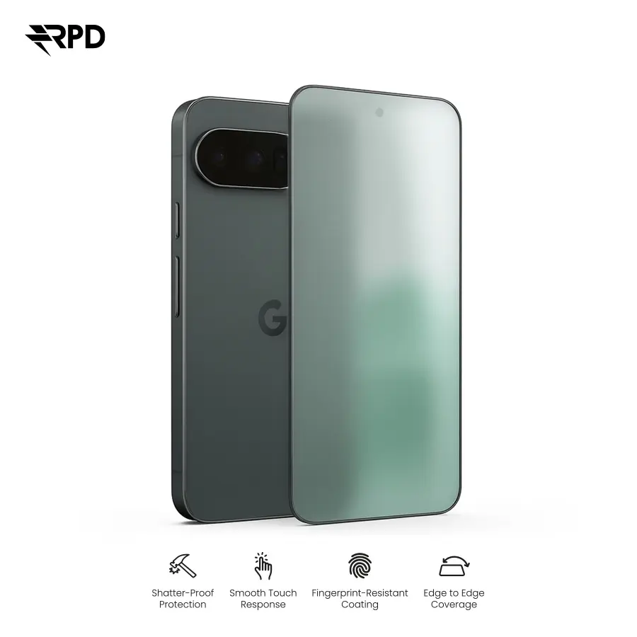Google Pixel 10/10 Pro - SilkTouch Premium Tempered Glass / Panzerglas - Matt