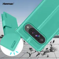 Google Pixel 10 Pro XL - Custodia Hanman Mill con 3 scomparti per carte, turchese – Bild 6