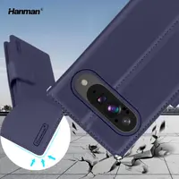 Google Pixel 10 Pro XL - Hanman Mill Flip Case mit 3 Kartenfächern, blau – Bild 6