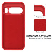 Google Pixel 10 Pro XL - Silicone protective case, red – Bild 2