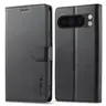 Google Pixel 8 - LC.IMEEKE Wallet case with 3 card slots & magnetic closure, black