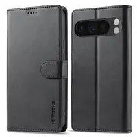 Google Pixel 8 - LC.IMEEKE Wallet Etui mit 3 Kartenfächern & Magnetverschluss, Schwarz – Bild 1