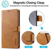 Google Pixel 9/9 Pro - LC.IMEEKE Wallet case with 3 card slots & magnetic closure, light brown – Bild 8