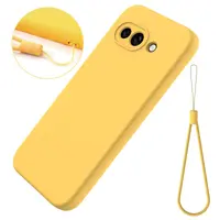 Google Pixel 9A - Silicone protective case, yellow – Bild 3