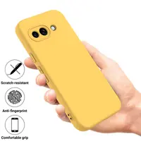 Google Pixel 9A - Silicone protective case, yellow – Bild 4