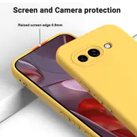 Google Pixel 9A - Silicone protective case, yellow – Bild 6