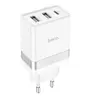 Hoco 30W adaptateur de voyage à trois ports (N21 Pro) USB-A & USB-C