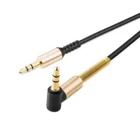 Hoco AUX Kabel 1 Meter, UPA02 AUX Spring Audio, schwarz – Bild 2