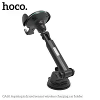 Hoco CA60 Aspiring infrared sensor wireless charging car holder, black – Bild 3