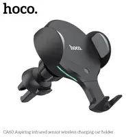 Hoco CA60 Aspiring infrared sensor wireless charging car holder, schwarz – Bild 2