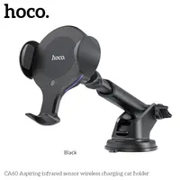 Hoco CA60 Aspiring supporto di ricarica wireless per auto con sensore a infrarossi, nero – Bild 1
