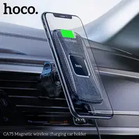 Hoco CA75 Magnetic wireless charging car holder, black – Bild 6