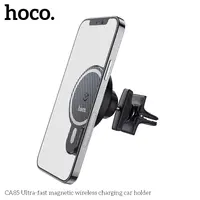Hoco CA85 Ultra-fast magnetic wireless charging car holder, black – Bild 2