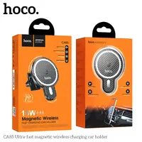 Hoco CA85 Ultra-fast magnetic wireless charging car holder, schwarz – Bild 9