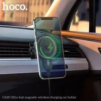 Hoco CA85 Ultra-fast magnetic wireless charging holder, noir – Bild 8