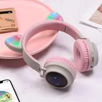 HOCO cats ears Bluetooth on-ear headphones in gray (W27) – Bild 5