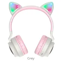 HOCO cats ears Bluetooth on-ear headphones in gray (W27) – Bild 1