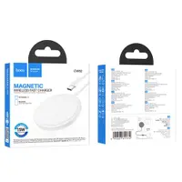 Hoco - CW52 Caricatore rapido magnetico senza fili serie Original 15W / Magsafe bianco – Bild 3