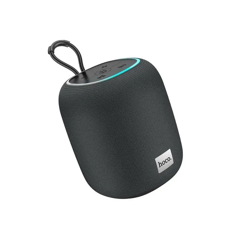Hoco HC14 portable wireless speaker with RGB ring light gray/black