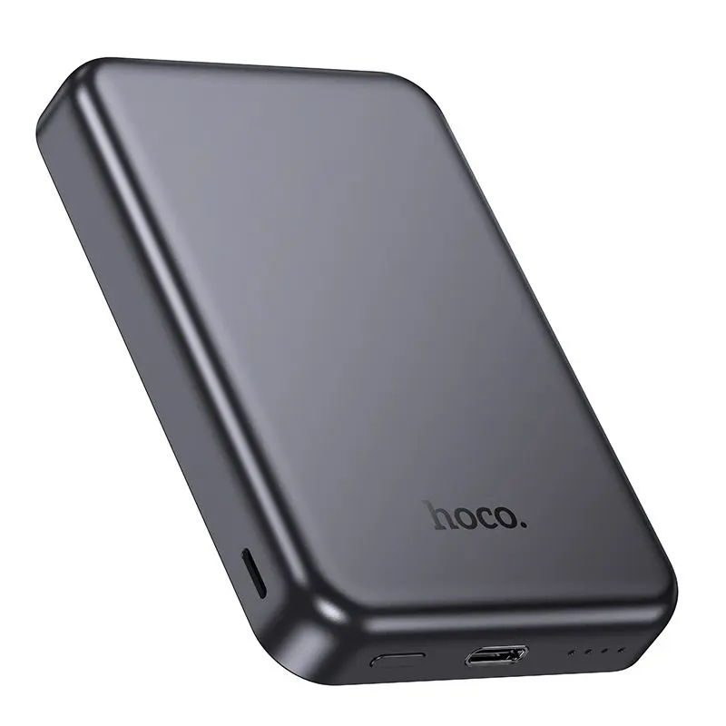 Hoco - J160 19.25W, 5000mAh, Powerbank dunkelgrau