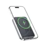 Hoco - J160A Powerbank 10000mAh, 20W+PD20W, Schwarz, Wireless Charging, grau