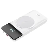 Hoco - J76 Bobby - Hoco Powerbank, 10000mAh, magnetisches Schnellladen, Weiss – Bild 1