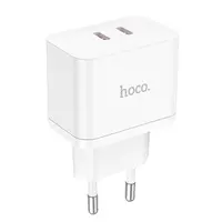 Hoco PD35W Dual Port USB-C Quick Charger, N29, weiss – Bild 3