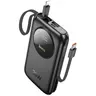 Hoco - Q19 Lucky 30W Powerbank mit digitalem Display und Kabel, 10000mAh, schwarz