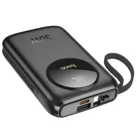 Hoco - Q19 Lucky 30W Powerbank with digital display and cable, 10000mAh, black – Bild 3
